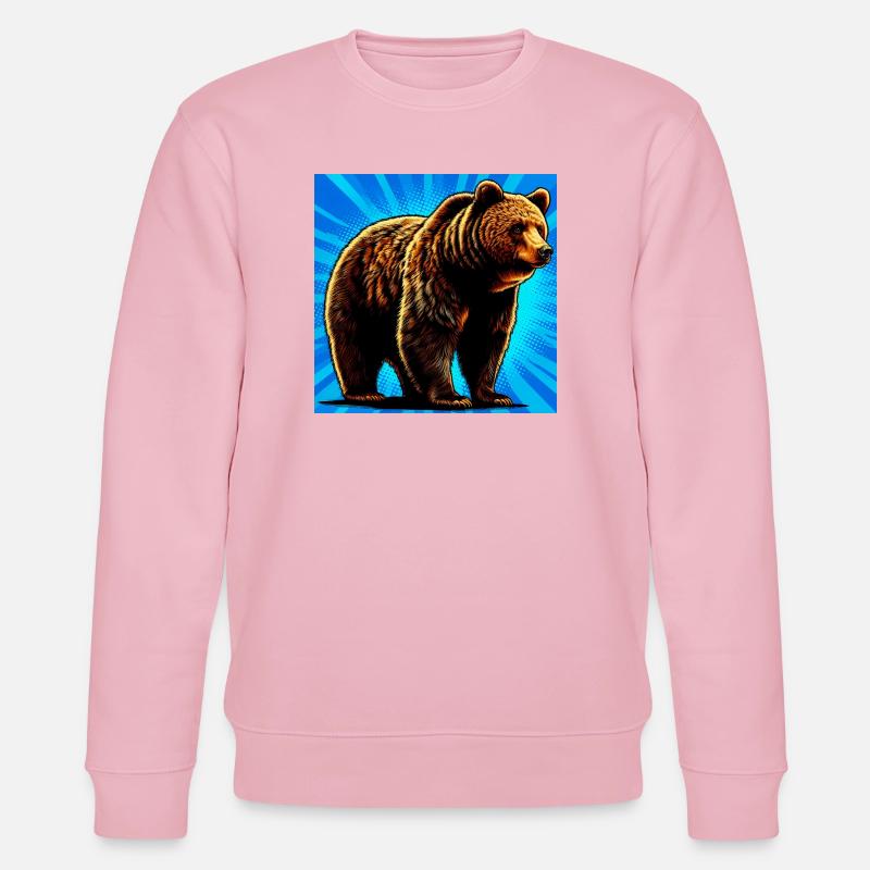 bear - Stanley/Stella CHANGER Unisex Organic Sweatshirt - cotton pink