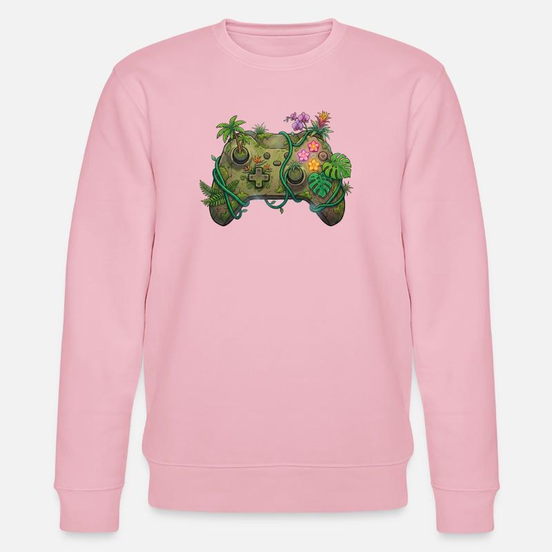 Jungle Controller - Autocollant de jeu - Sweat bio CHANGER Stanley/Stella Unisexe - rose pâle