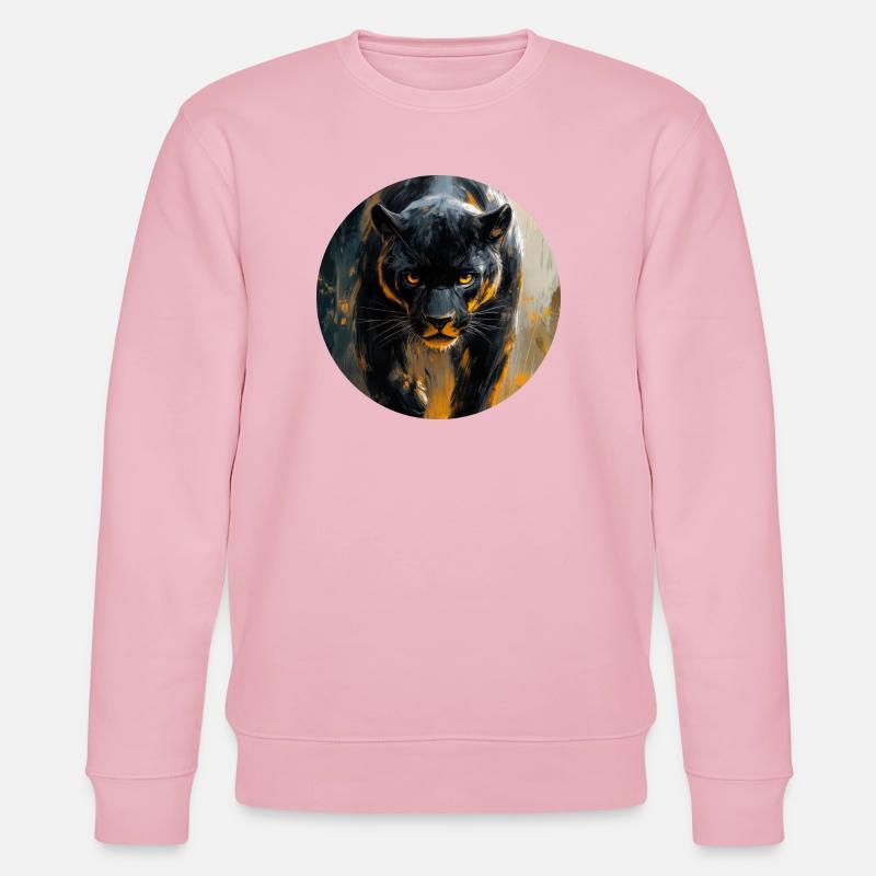 Design de Panthère noire - Sweat bio CHANGER Stanley/Stella Unisexe - rose pâle