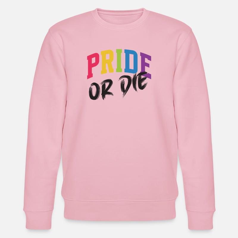 LGBT-Pride-Monat – Pride or Die - Stanley/Stella Unisex Bio-Sweatshirt CHANGER - Hellrosa