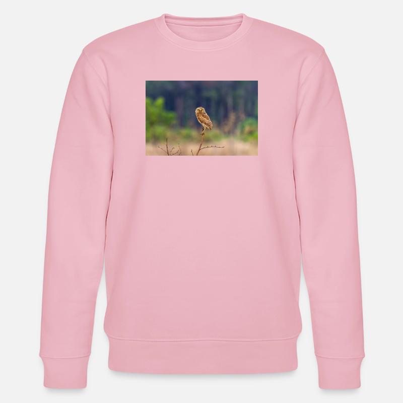 Eule die Eule - Stanley/Stella Unisex Bio-Sweatshirt CHANGER  - Hellrosa