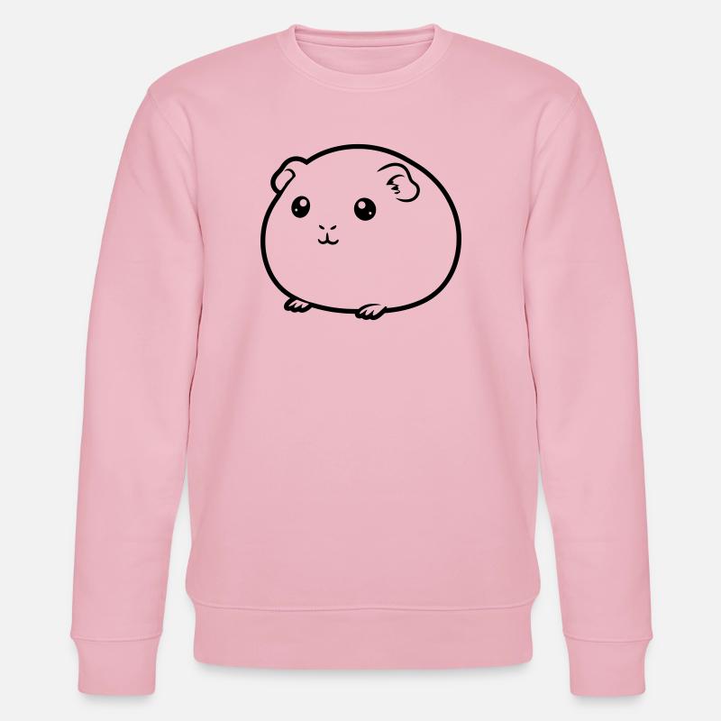 Silhouette de bande dessinée cobaye grasse - Sweat bio CHANGER Stanley/Stella Unisexe - rose pâle