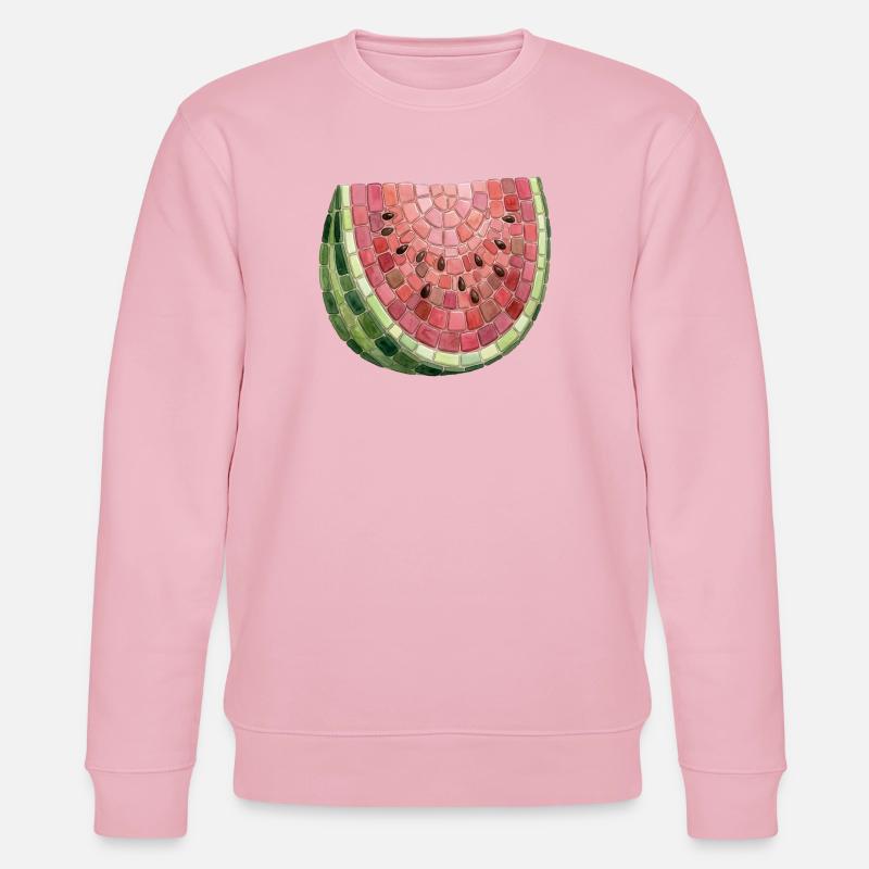 Mosaïque de pastèque - Cadeau d’art d’été - Sweat bio CHANGER Stanley/Stella Unisexe - rose pâle