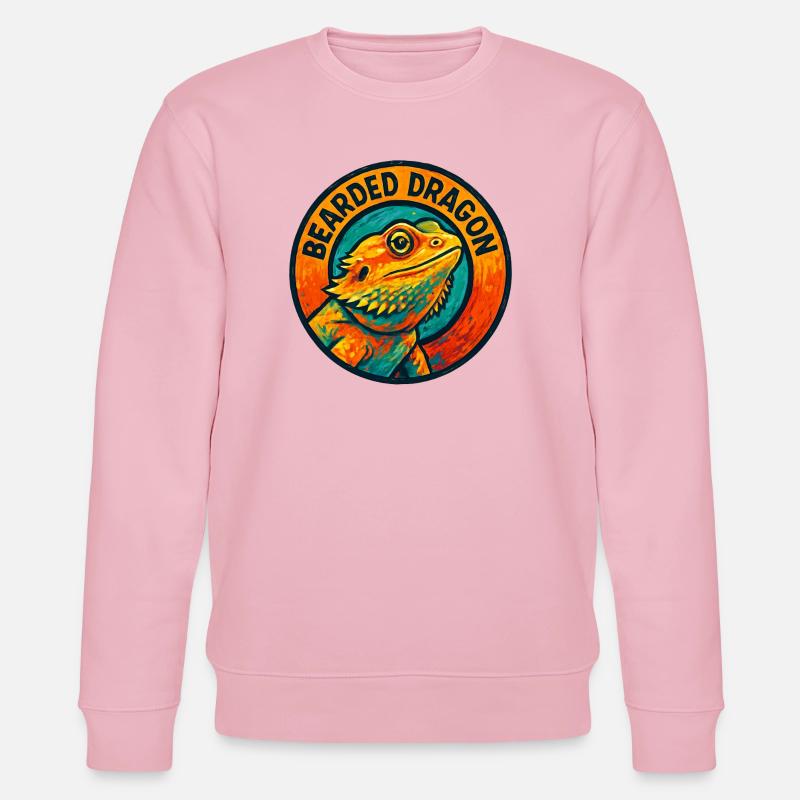Bwearing Agame Lizard Style Bunte Gravur - Stanley/Stella Unisex Bio-Sweatshirt CHANGER  - Hellrosa