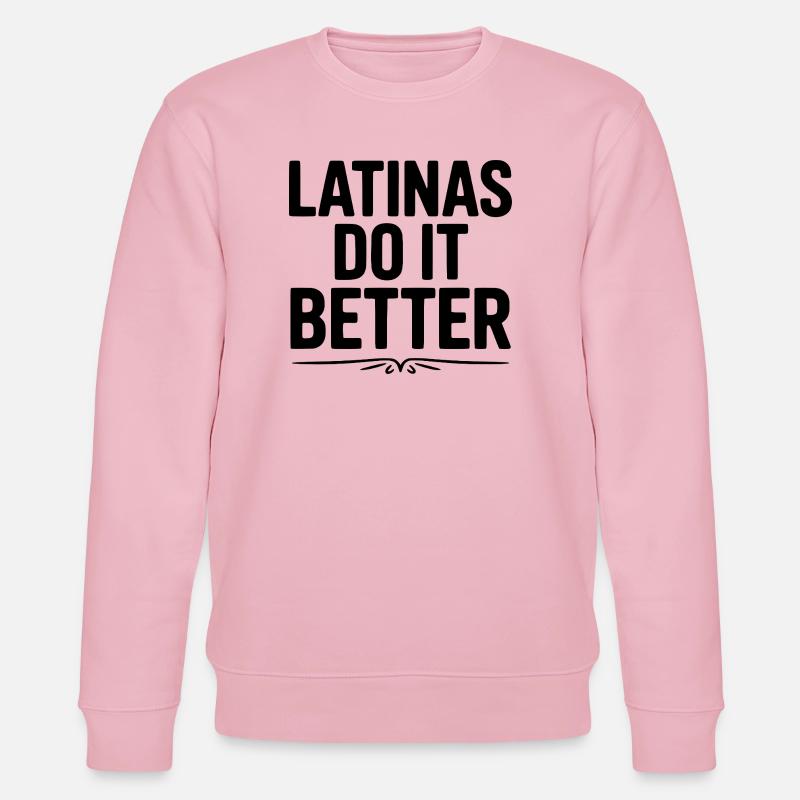 Latinas machen es besser - Stanley/Stella Unisex Bio-Sweatshirt CHANGER  - Hellrosa