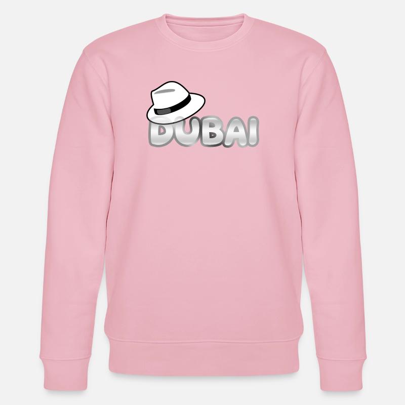 Dubai Stil mit Fedora - Stanley/Stella Unisex Bio-Sweatshirt CHANGER  - Hellrosa