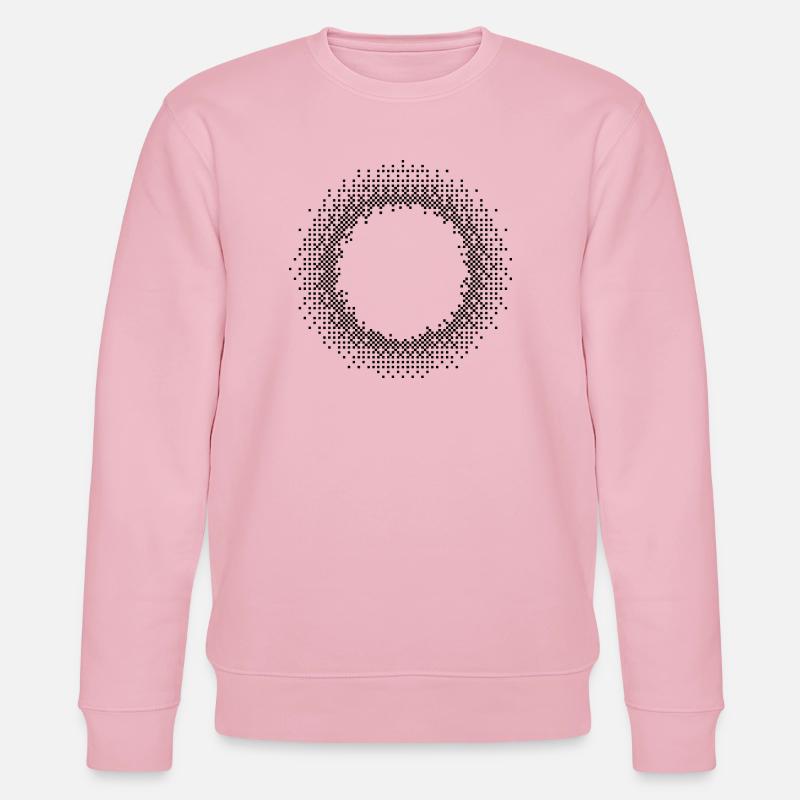 Conception des cercles géométriques - Sweat bio CHANGER Stanley/Stella Unisexe - rose pâle