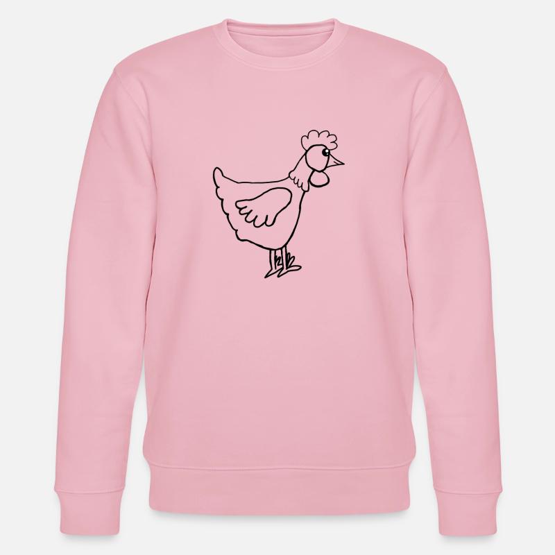 Poule Poule Poule Poule - Sweat bio CHANGER Stanley/Stella Unisexe - rose pâle