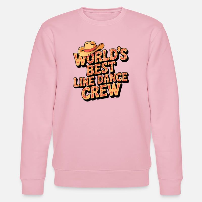 World's Best Line Dance Crew - Stanley/Stella CHANGER Unisex Organic Sweatshirt - cotton pink