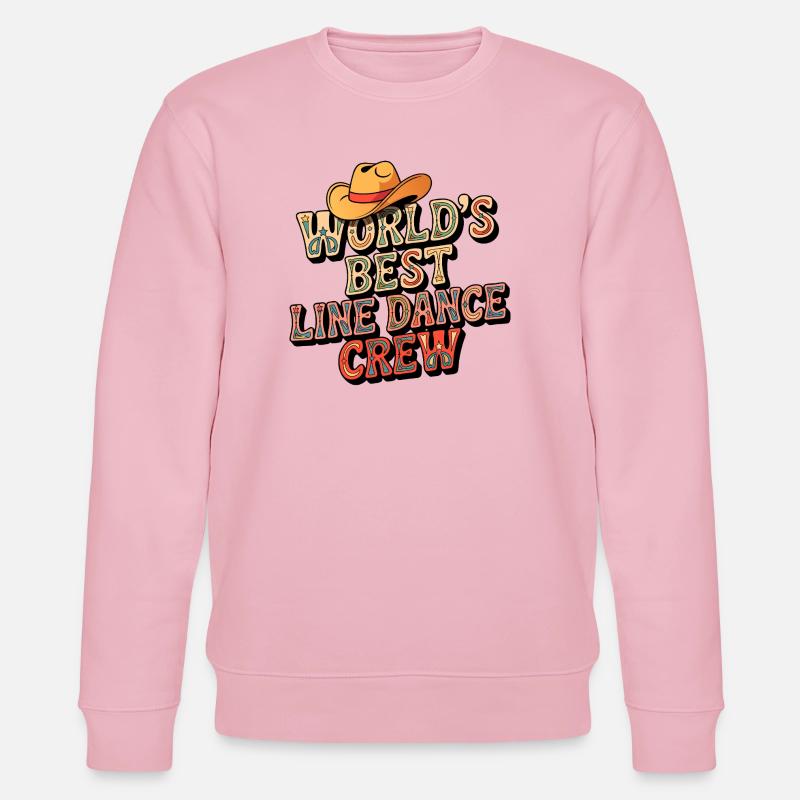 World's Best Line Dance Crew - Stanley/Stella CHANGER Unisex Organic Sweatshirt - cotton pink