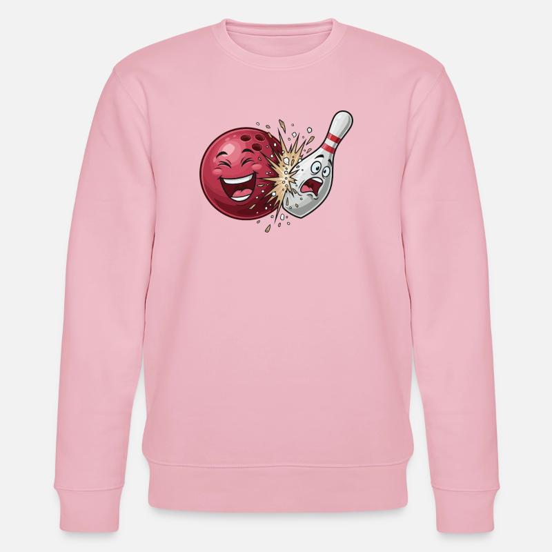 Kugelknaller: Bowling Clash - Stanley/Stella Unisex Bio-Sweatshirt CHANGER  - Hellrosa