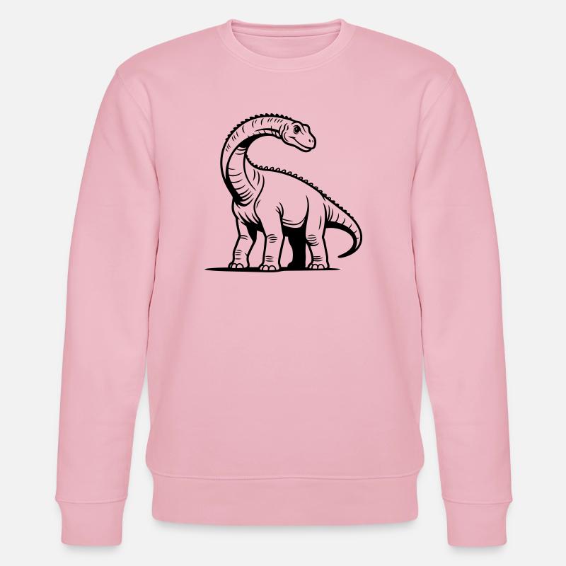 Brachiosaurus - Stanley/Stella Unisex Bio-Sweatshirt CHANGER  - Hellrosa