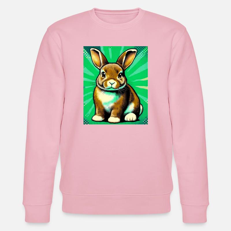 lapin - Sweat bio CHANGER Stanley/Stella Unisexe - rose pâle