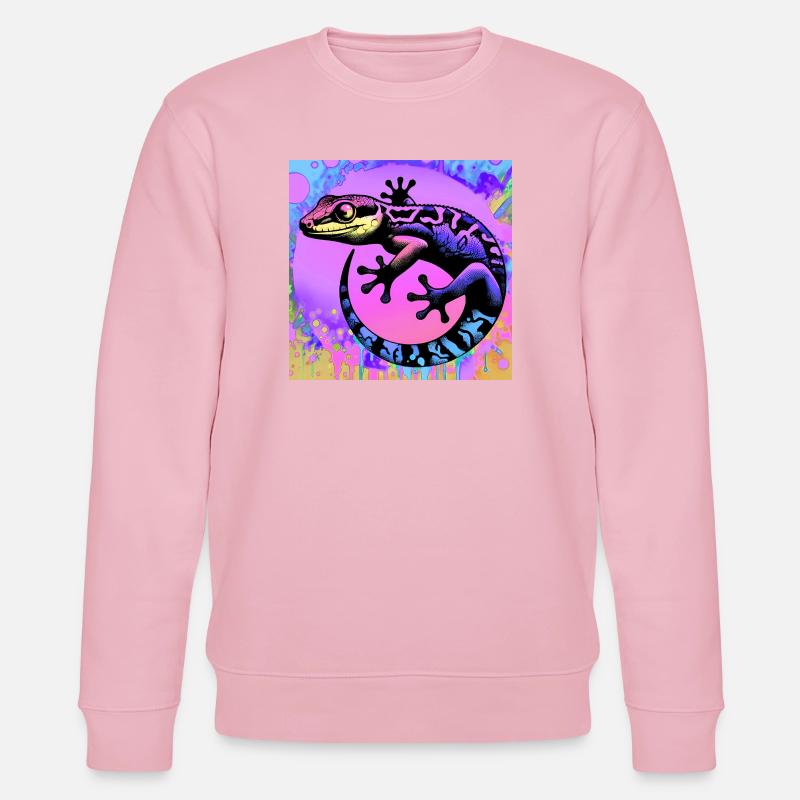 Gecko - Stanley/Stella Unisex Bio-Sweatshirt CHANGER  - Hellrosa
