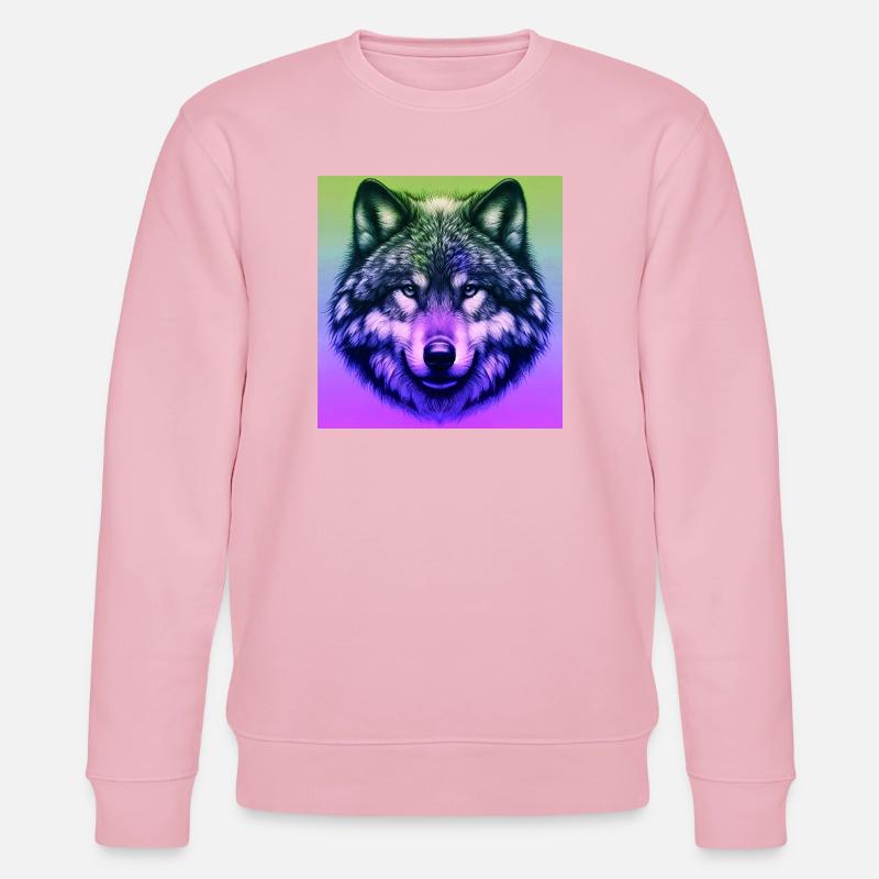 Wolf - Stanley/Stella CHANGER Unisex Organic Sweatshirt - cotton pink