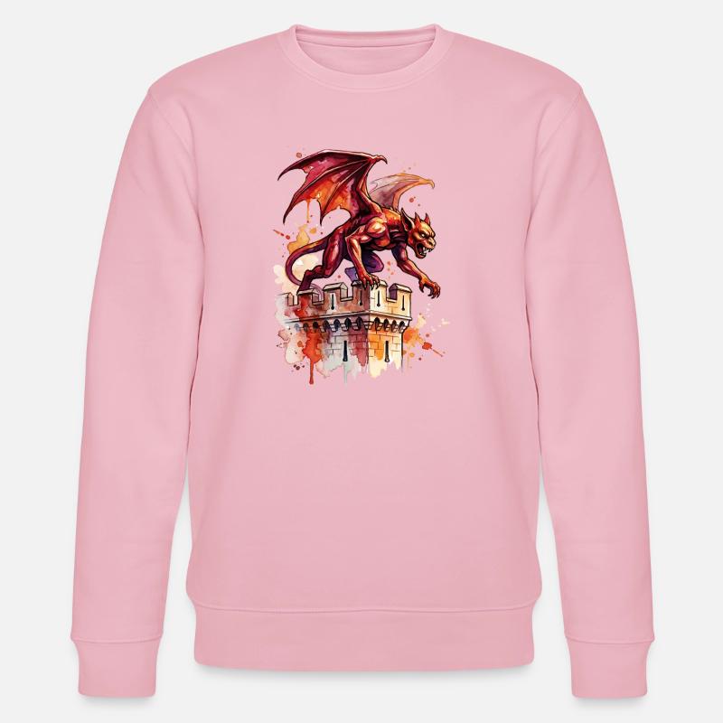 Bunter Gargoyle - Stanley/Stella Unisex Bio-Sweatshirt CHANGER  - Hellrosa