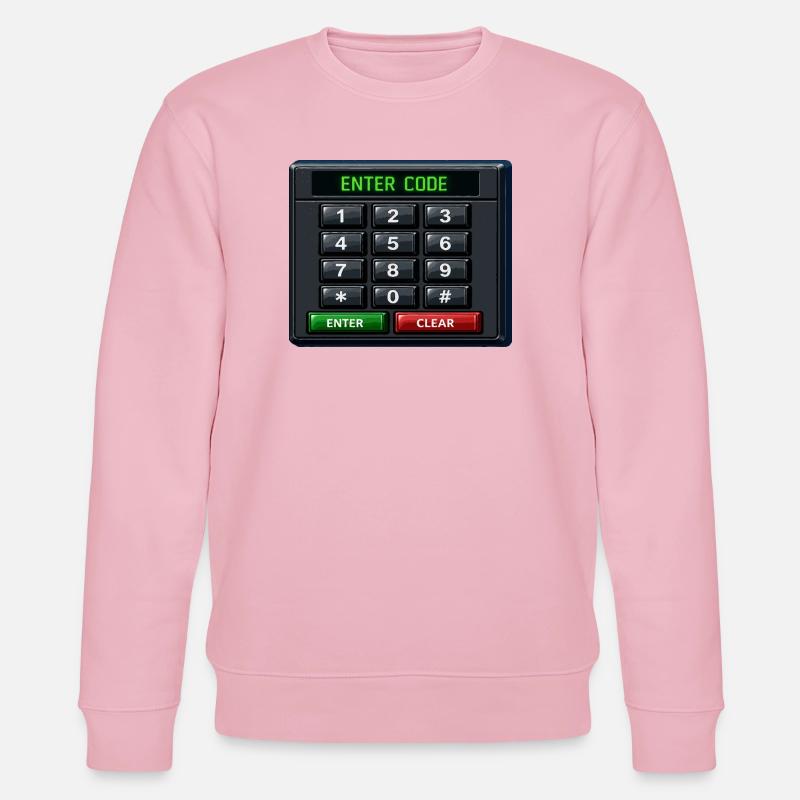 Enter Code Keypad Neon - Stanley/Stella CHANGER Unisex Organic Sweatshirt - cotton pink
