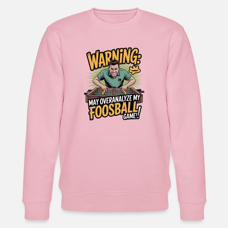 Tischfußball Evolution Lustiges Kickern Foosball - Stanley/Stella Unisex Bio-Sweatshirt CHANGER  - Hellrosa