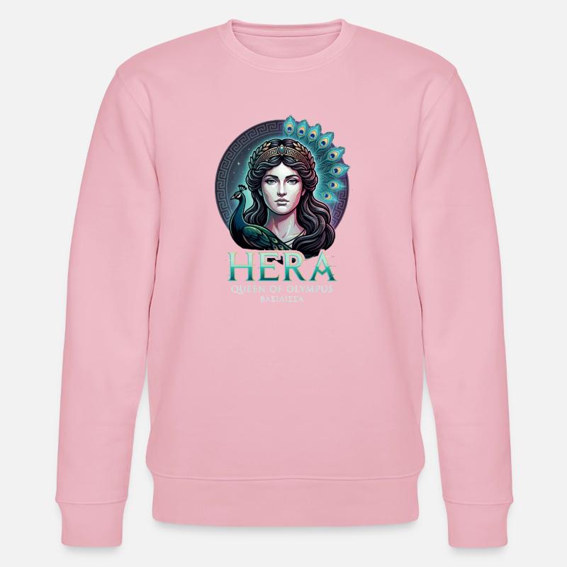 Hera bunter Pfau - Stanley/Stella Unisex Bio-Sweatshirt CHANGER  - Hellrosa