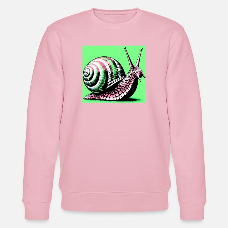 Escargot - Sweat bio CHANGER Stanley/Stella Unisexe - rose pâle