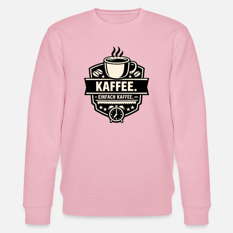 Kaffee. Einfach Kaffee. - Stanley/Stella Unisex Bio-Sweatshirt CHANGER  - Hellrosa