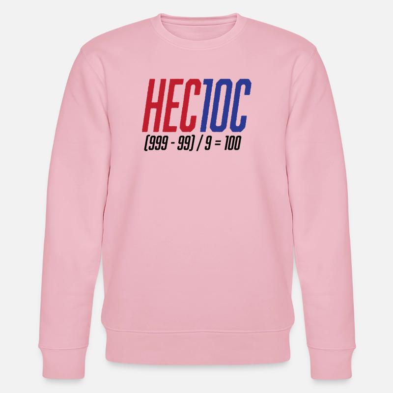 Hectoc Kopfrechenspiel, Mathe - Stanley/Stella Unisex Bio-Sweatshirt CHANGER  - Hellrosa