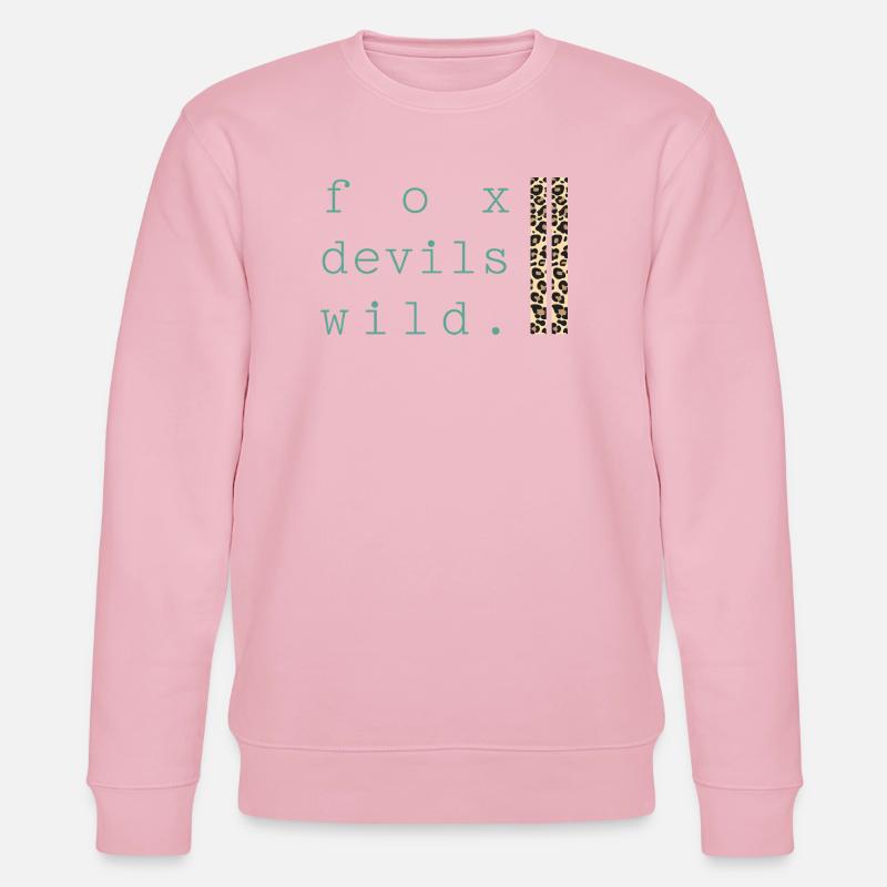 Fuchs-Teufels-Wild Leopard - Stanley/Stella Unisex Bio-Sweatshirt CHANGER  - Hellrosa