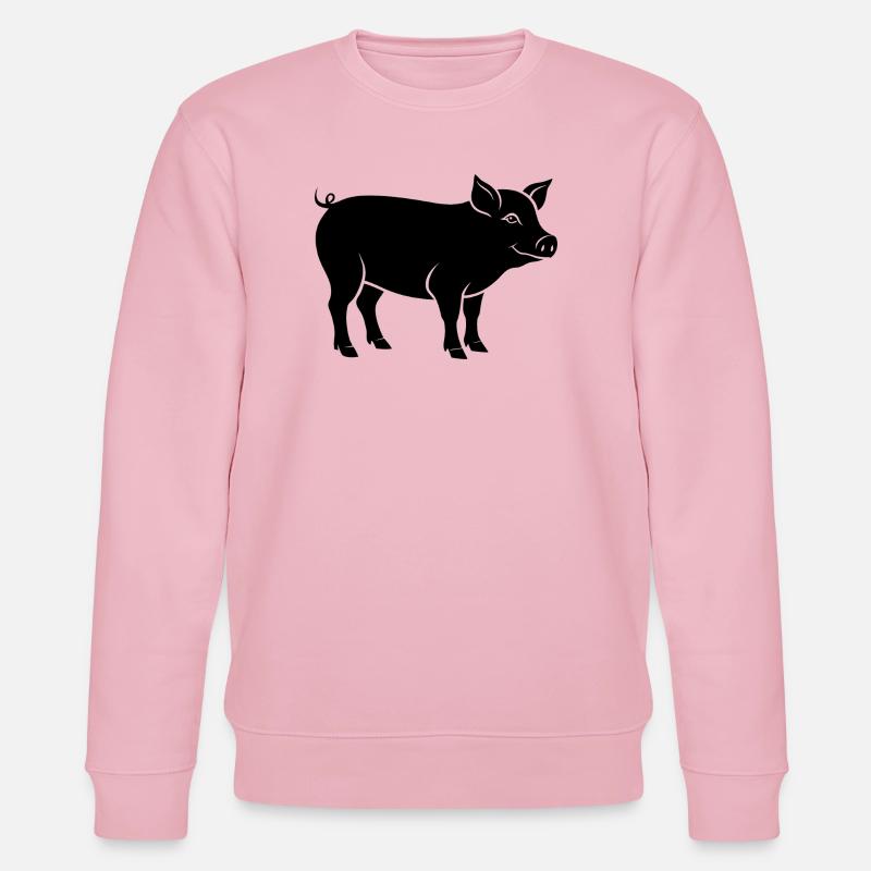 Schwein - Stanley/Stella Unisex Bio-Sweatshirt CHANGER  - Hellrosa