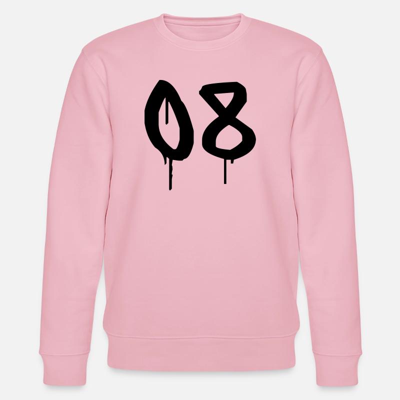 Nummer 08 Urbaner Graffiti-Stil - Stanley/Stella Unisex Bio-Sweatshirt CHANGER  - Hellrosa