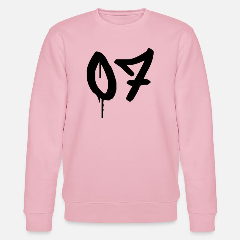 Nummer 07 Urbaner Graffiti-Stil - Stanley/Stella Unisex Bio-Sweatshirt CHANGER  - Hellrosa