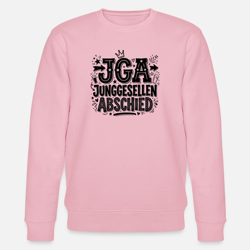 JGA Junggesellenabschied - Stanley/Stella Unisex Bio-Sweatshirt CHANGER  - Hellrosa