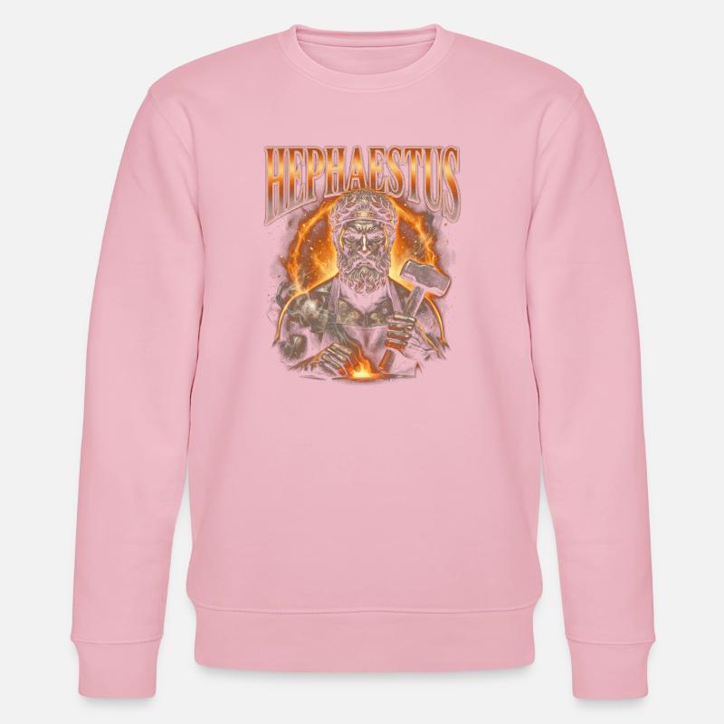Hephaestus Schmiedekunst - Stanley/Stella Unisex Bio-Sweatshirt CHANGER  - Hellrosa