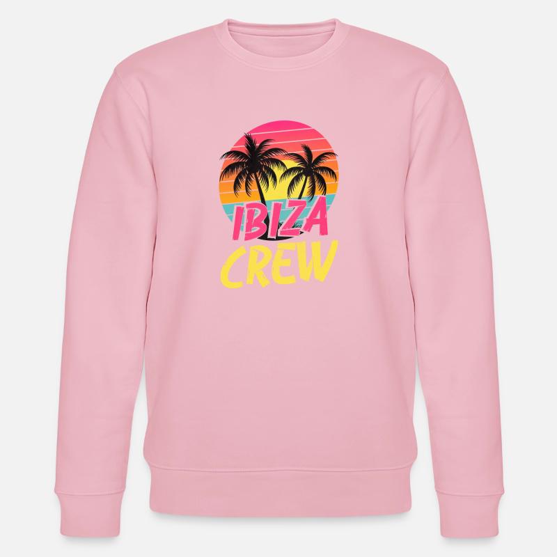 Ibiza Crew - Stanley/Stella Unisex Bio-Sweatshirt CHANGER  - Hellrosa