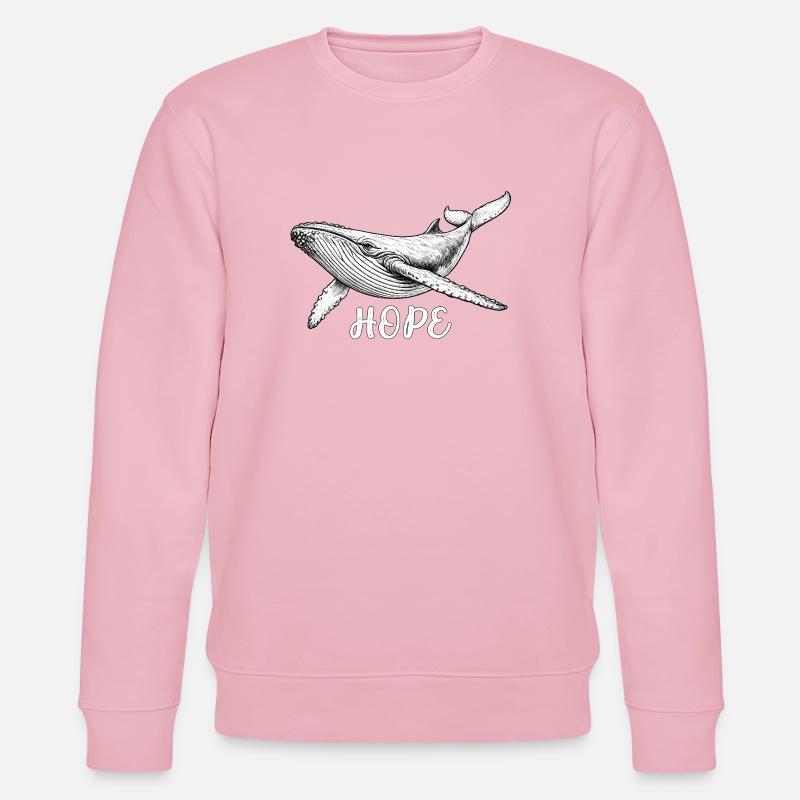 Hoffnung Wal-Rettung Hope - Stanley/Stella Unisex Bio-Sweatshirt CHANGER  - Hellrosa
