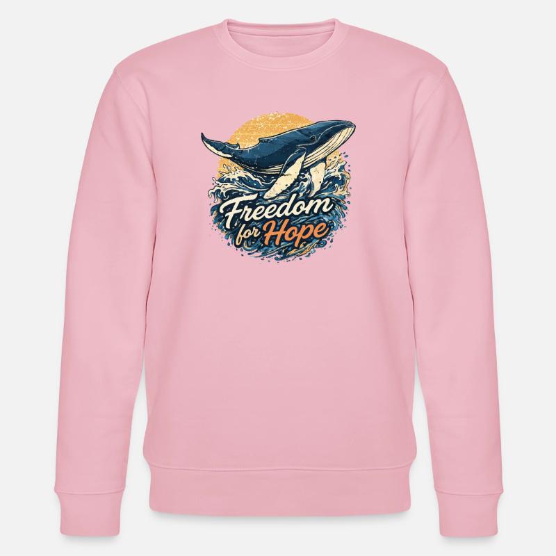 Freedom for Hope: Wal & Welle - Stanley/Stella Unisex Bio-Sweatshirt CHANGER  - Hellrosa