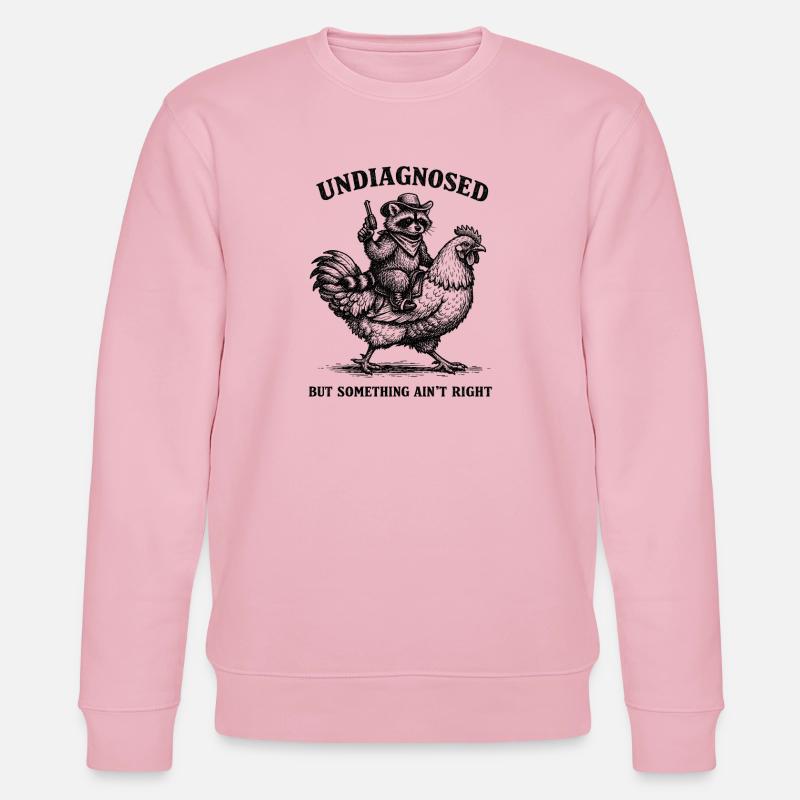 Not diagnosed, but something is wrong - Stanley/Stella CHANGER Unisex Organic Sweatshirt - cotton pink
