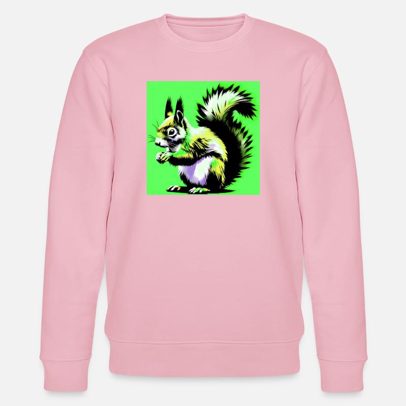 Eichhörnchen - Stanley/Stella Unisex Bio-Sweatshirt CHANGER  - Hellrosa