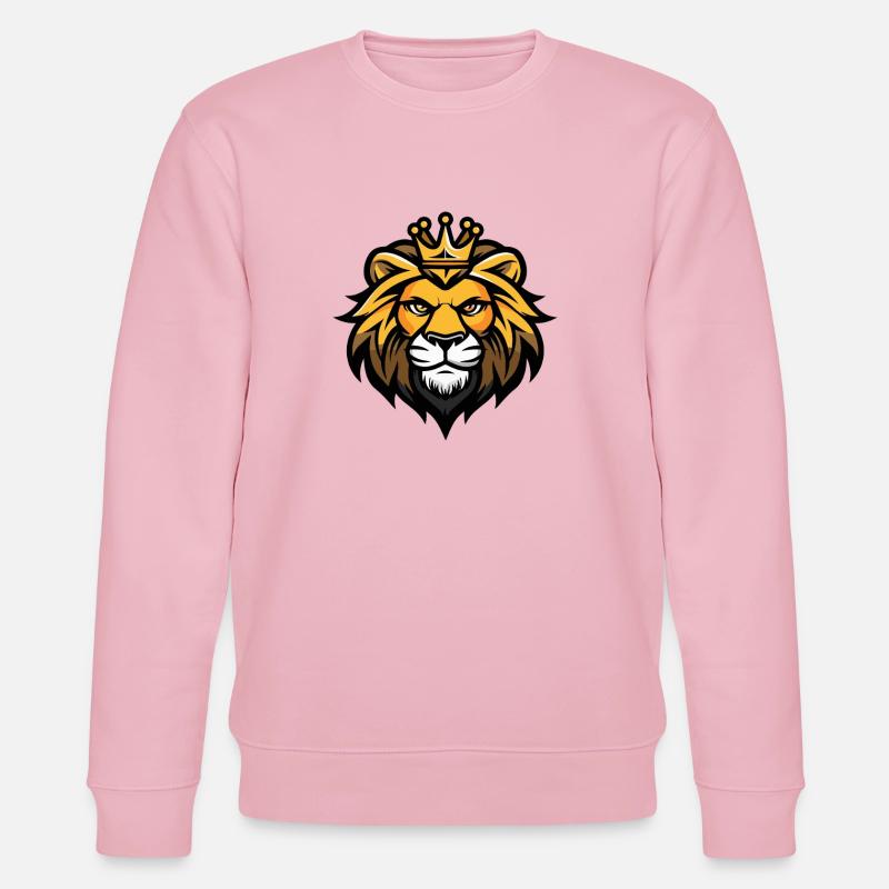 Couronne de tête de lion - Sweat bio CHANGER Stanley/Stella Unisexe - rose pâle