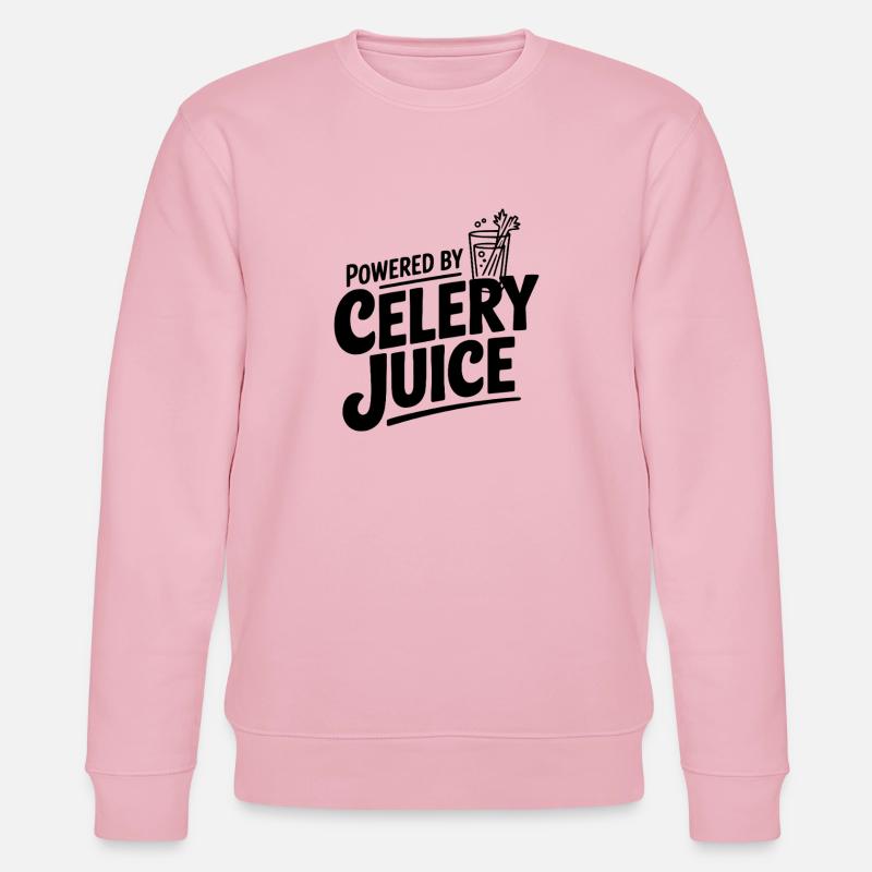 Alimenté par du jus de céleri - Sweat bio CHANGER Stanley/Stella Unisexe - rose pâle