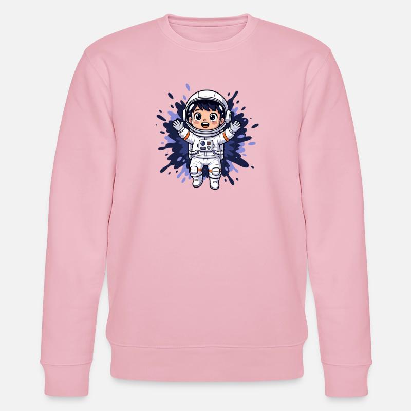 Petit Héros de l’Espace Astronaute - Sweat bio CHANGER Stanley/Stella Unisexe - rose pâle