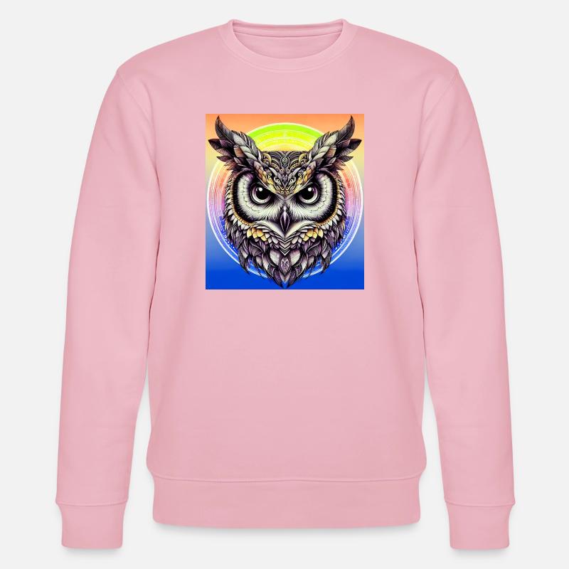 Eule - Stanley/Stella Unisex Bio-Sweatshirt CHANGER  - Hellrosa