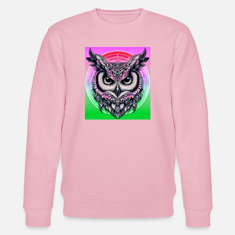 Eule - Stanley/Stella Unisex Bio-Sweatshirt CHANGER  - Hellrosa