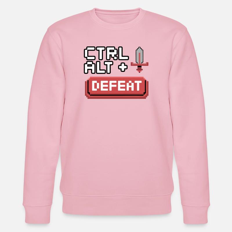 Strg Alt Entfernen Pixel Design - Stanley/Stella Unisex Bio-Sweatshirt CHANGER  - Hellrosa