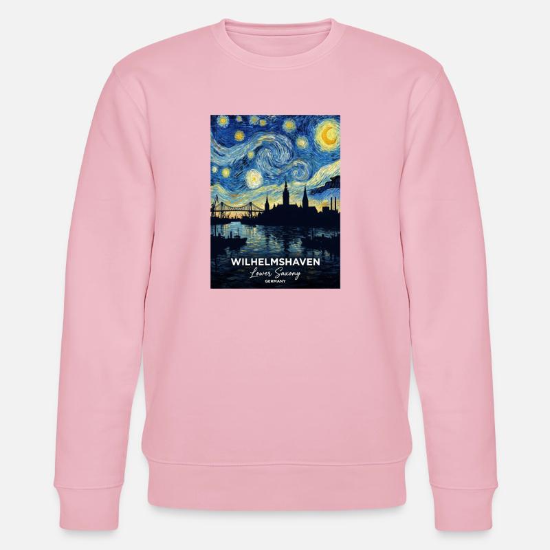 Sternennacht Wilhelmshaven Germany - Stanley/Stella Unisex Bio-Sweatshirt CHANGER  - Hellrosa