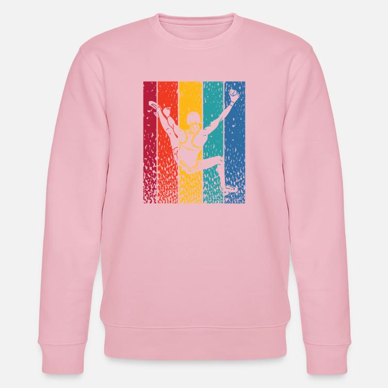 Boulderer Boulder Bouldern - Stanley/Stella Unisex Bio-Sweatshirt CHANGER  - Hellrosa