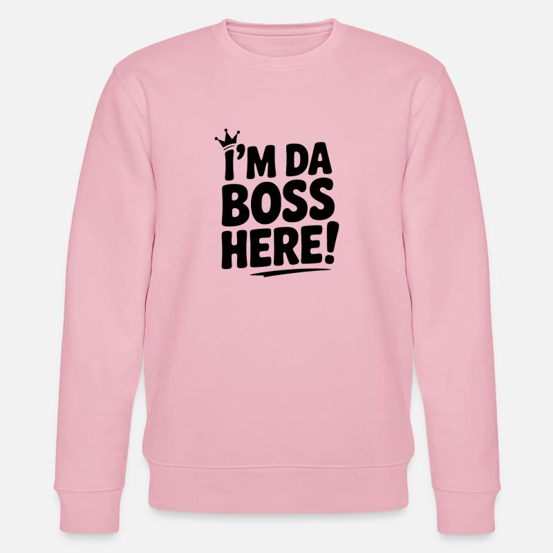 Ich bin hier! - Stanley/Stella Unisex Bio-Sweatshirt CHANGER  - Hellrosa