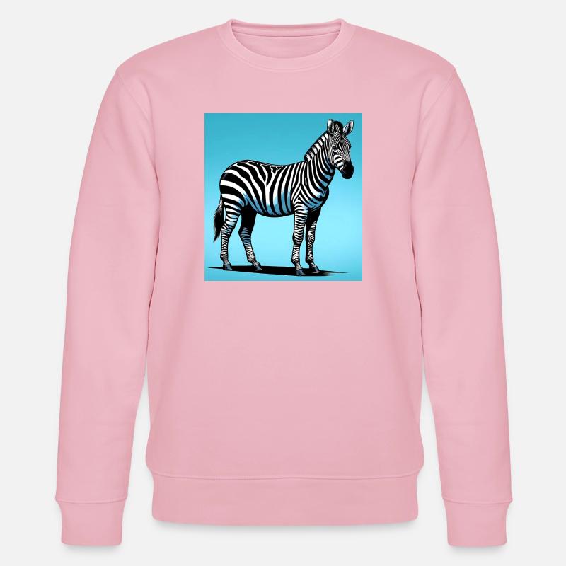 Zebra - Stanley/Stella Unisex Bio-Sweatshirt CHANGER  - Hellrosa