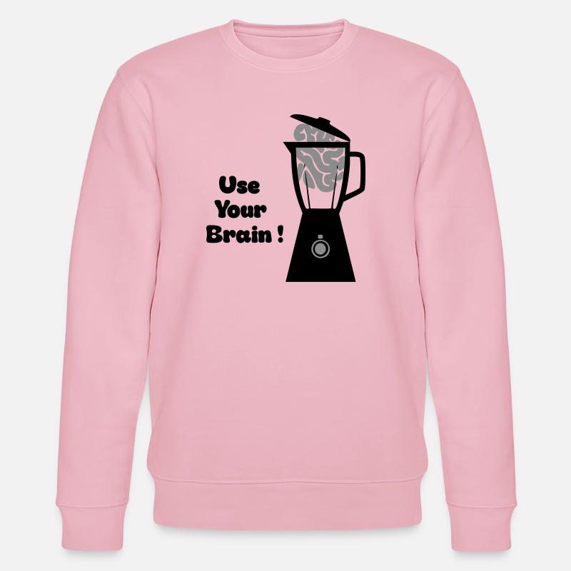 Use Your Brain - Stanley/Stella Unisex Bio-Sweatshirt CHANGER  - Hellrosa