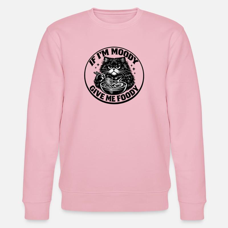 Grummelkat Ramen Bowl Grumpy Katze Launisch - Stanley/Stella CHANGER Unisex Organic Sweatshirt - cotton pink