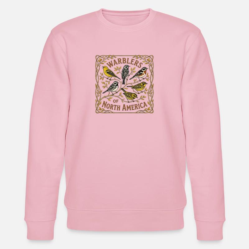 oiseaux - Sweat bio CHANGER Stanley/Stella Unisexe - rose pâle